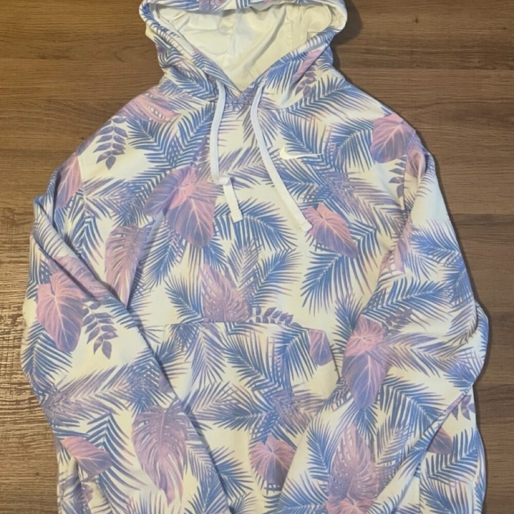 Tropical Floral Nike Hoodie (L)
